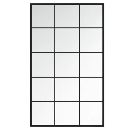 Specchi a Parete 4 pz Neri 100x60 cm in Metallo