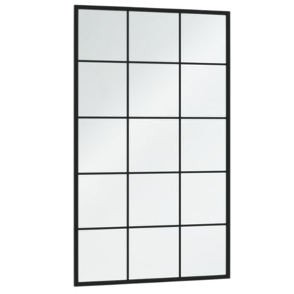 Specchi a Parete 6 pz Neri 100x60 cm in Metallo