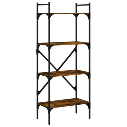 Libreria Rovere Fumo 4 Ripiani 56x31,5x138,5 cm Multistrato