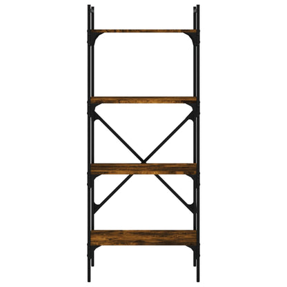 Libreria Rovere Fumo 4 Ripiani 56x31,5x138,5 cm Multistrato