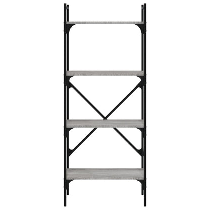 Libreria Grigio Sonoma 4 Ripiani 56x31,5x138,5 cm Multistrato