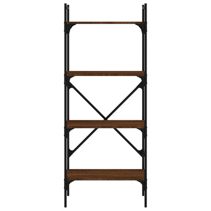 Libreria Rovere Marrone 4 Ripiani 56x31,5x138,5 cm Multistrato