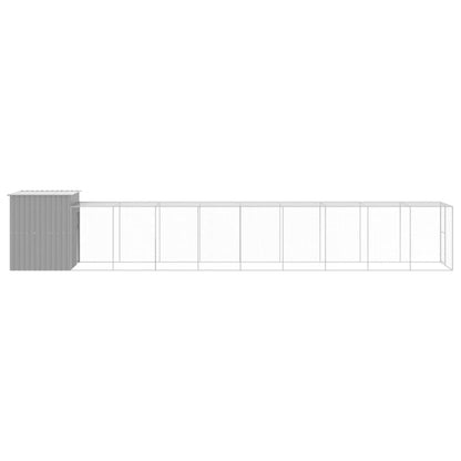 Pollaio Area Corsa Grigio Chiaro 165x1067x181cm Acciaio Zincato