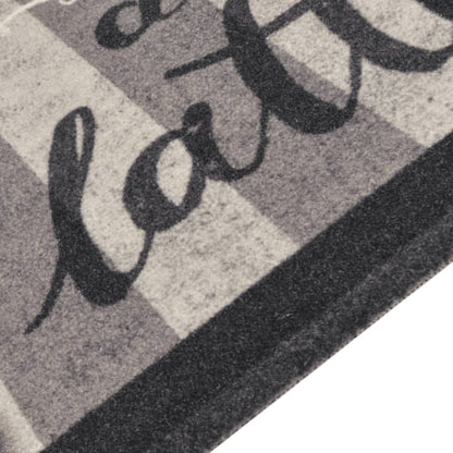 Tappeto da Cucina Lavabile Nero CaffÃ¨ 60x300 cm Velluto