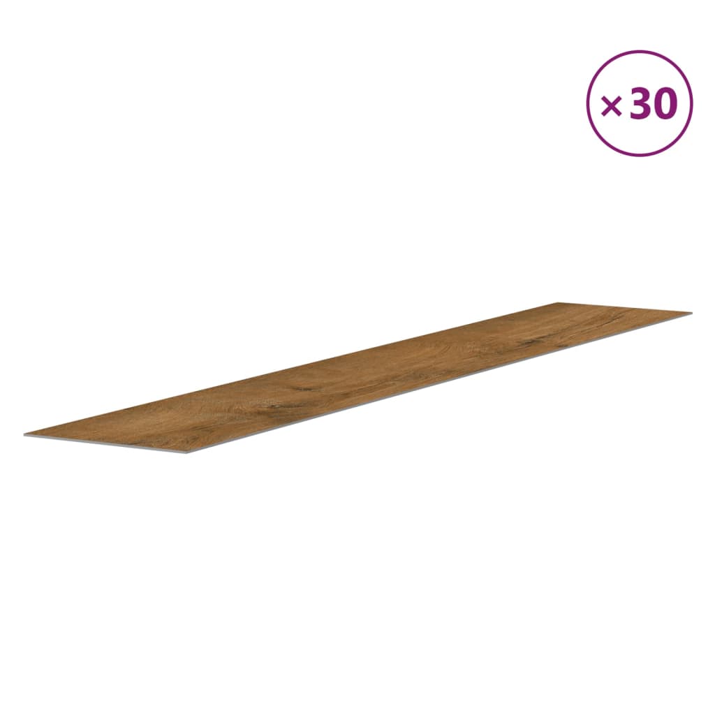 Pannelli da Parete Effetto Legno Marrone PVC 4,12 m²