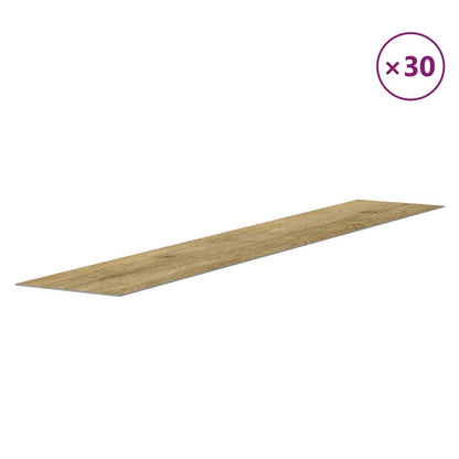 Pannelli da Parete Effetto Legno Marrone PVC 4,12 m²