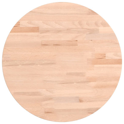 Piano per Tavolo Ã˜40x1,5 cm Rotondo in Legno Massello di Faggio
