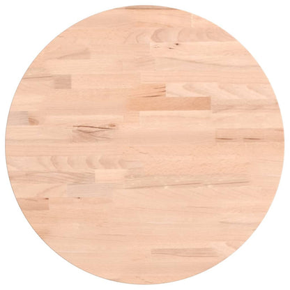 Piano per Tavolo ÃƒËœ40x2,5 cm Rotondo in Legno Massello di Faggio