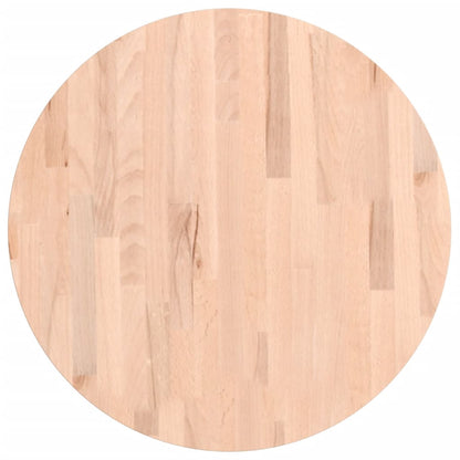 Piano per Tavolo Ã˜60x2,5 cm Rotondo in Legno Massello di Faggio