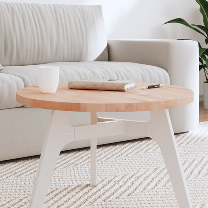 Piano per Tavolo Ã˜60x2,5 cm Rotondo in Legno Massello di Faggio
