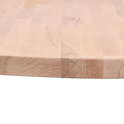 Piano per Tavolo Ã˜70x2,5 cm Rotondo in Legno Massello di Faggio