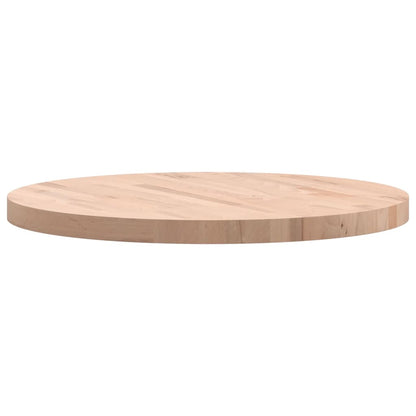 Piano per Tavolo Ã˜70x4 cm Rotondo in Legno Massello di Faggio