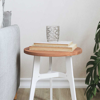Piano per Tavolo Ã˜30x1,5 cm Rotondo in Legno Massello di Faggio