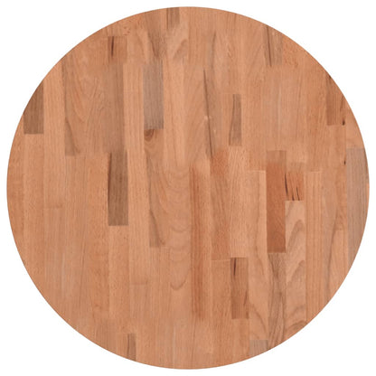 Piano per Tavolo Ã˜60x1,5 cm Rotondo in Legno Massello di Faggio
