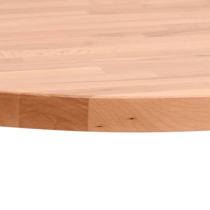 Piano per Tavolo Ã˜60x1,5 cm Rotondo in Legno Massello di Faggio