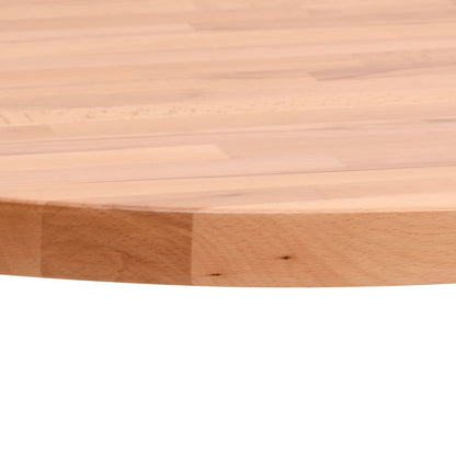 Piano per Tavolo ÃƒËœ90x1,5 cm Rotondo in Legno Massello di Faggio