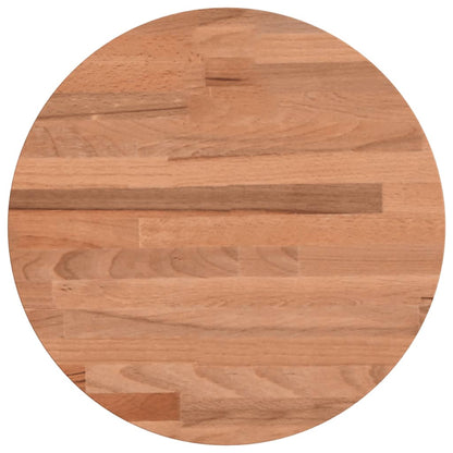 Piano per Tavolo ÃƒËœ30x2,5 cm Rotondo in Legno Massello di Faggio