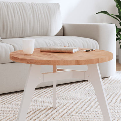 Piano per Tavolo Ã˜60x2,5 cm Rotondo in Legno Massello di Faggio