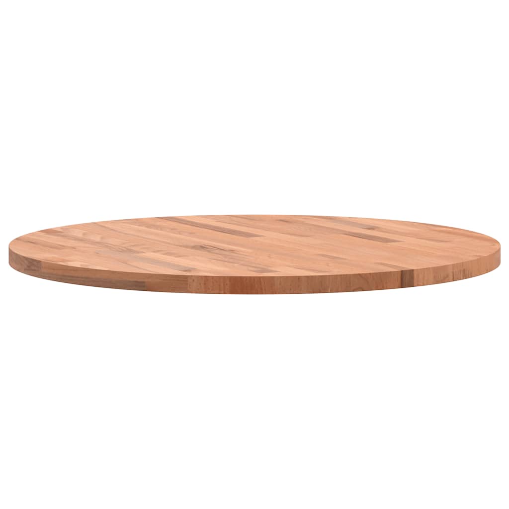 Piano per Tavolo Ã˜70x2,5 cm Rotondo in Legno Massello di Faggio