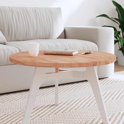 Piano per Tavolo Ã˜70x2,5 cm Rotondo in Legno Massello di Faggio