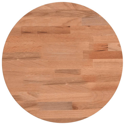 Piano per Tavolo Ã˜30x4 cm Rotondo in Legno Massello di Faggio