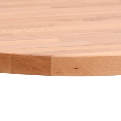 Piano per Tavolo Ã˜30x4 cm Rotondo in Legno Massello di Faggio