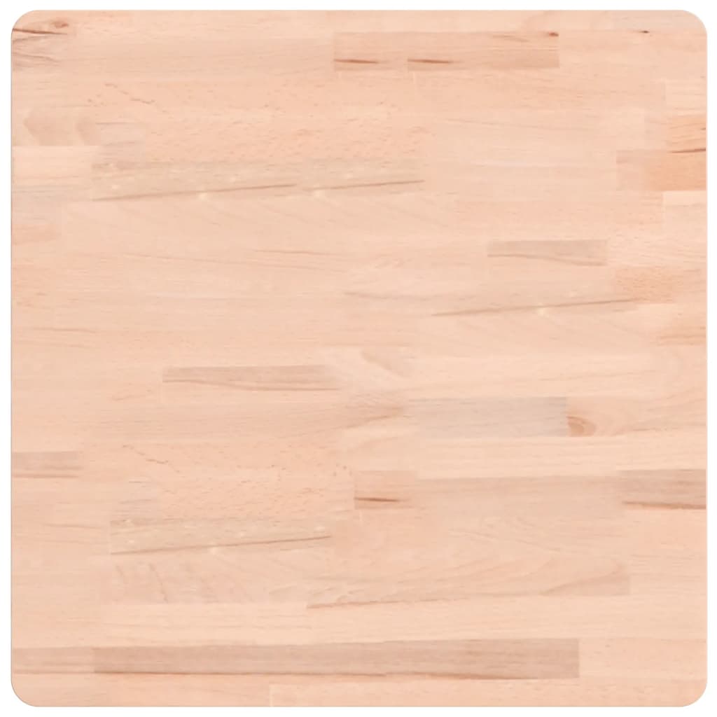 Piano per Tavolo 50x50x1,5 cm Quadrato Legno Massello di Faggio