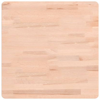 Piano per Tavolo 50x50x1,5 cm Quadrato Legno Massello di Faggio