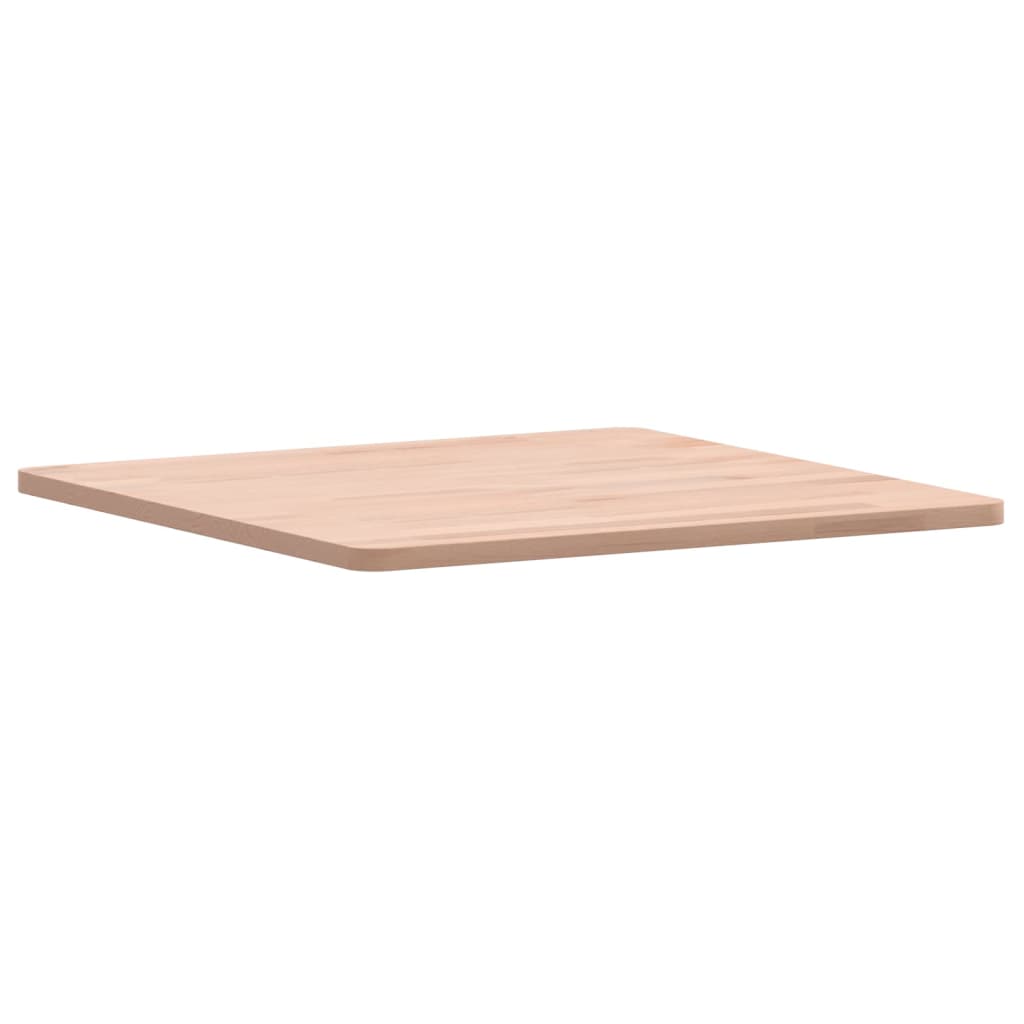 Piano per Tavolo 50x50x1,5 cm Quadrato Legno Massello di Faggio