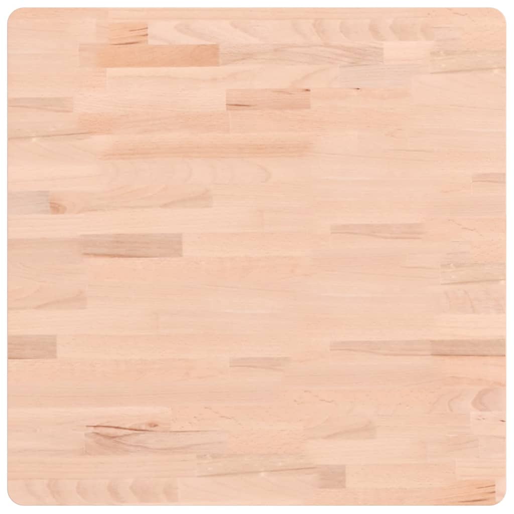Piano per Tavolo 60x60x1,5 cm Quadrato Legno Massello di Faggio