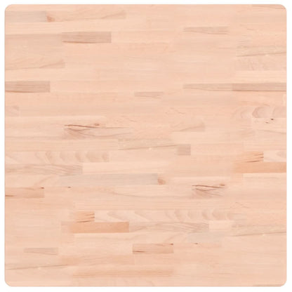 Piano per Tavolo 70x70x1,5 cm Quadrato Legno Massello di Faggio