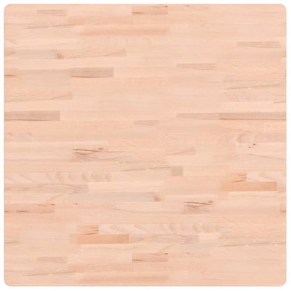 Piano per Tavolo 80x80x1,5 cm Quadrato Legno Massello di Faggio