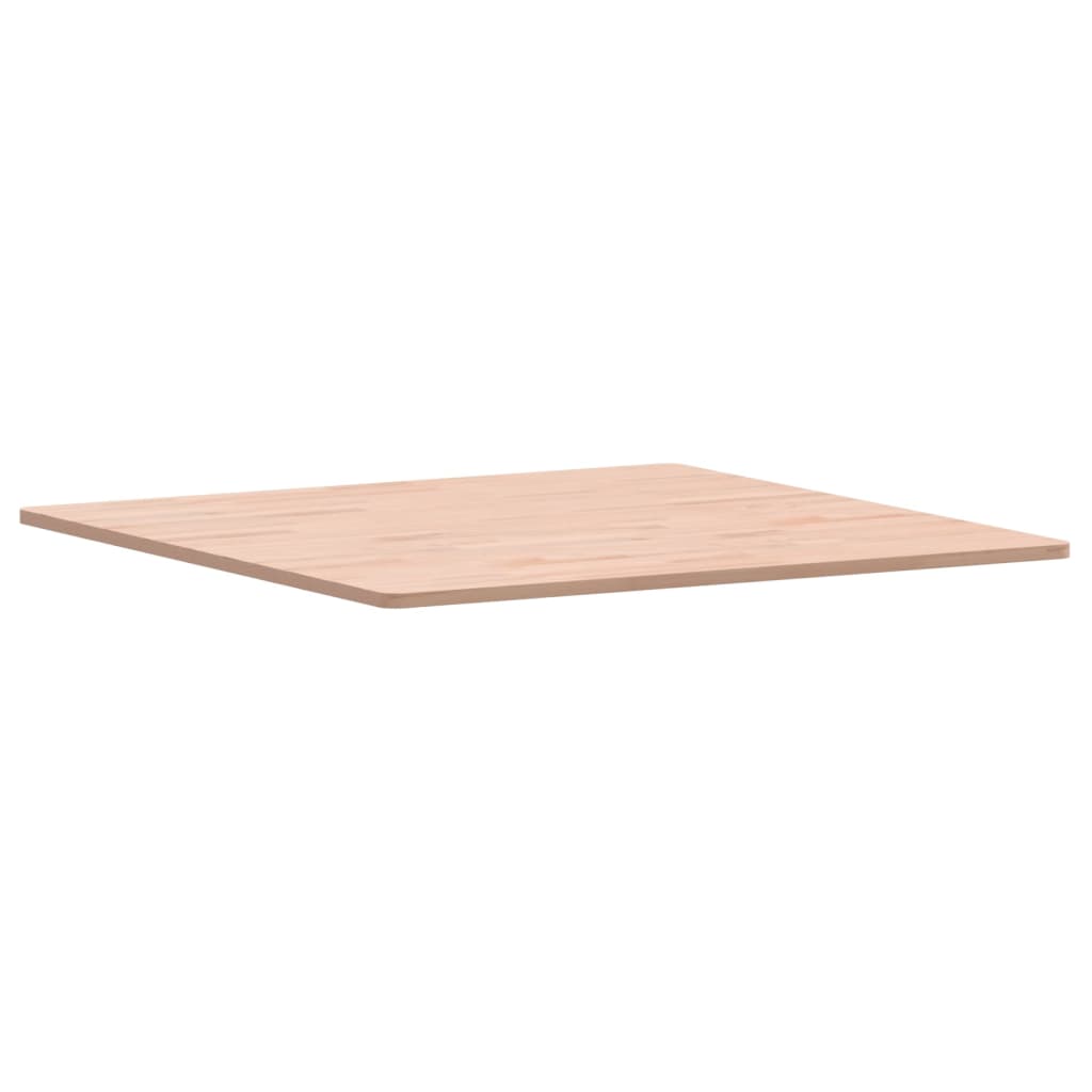 Piano per Tavolo 80x80x1,5 cm Quadrato Legno Massello di Faggio