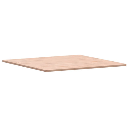 Piano per Tavolo 80x80x1,5 cm Quadrato Legno Massello di Faggio