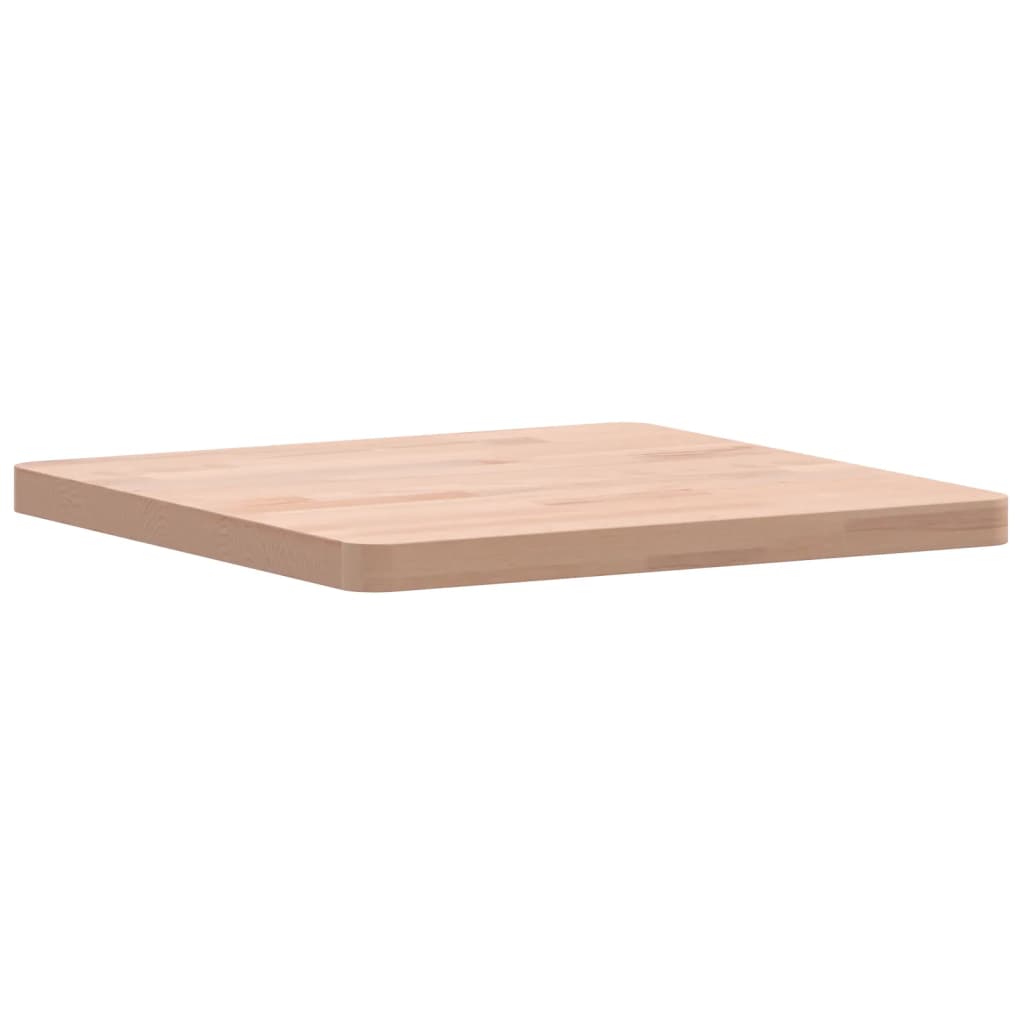 Piano per Tavolo 40x40x2,5 cm Quadrato Legno Massello di Faggio