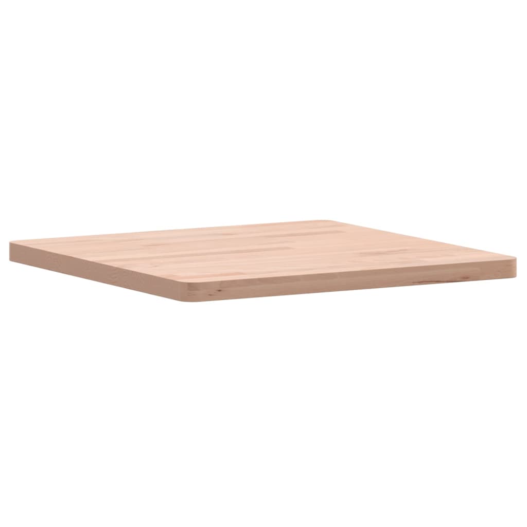 Piano per Tavolo 50x50x2,5 cm Quadrato Legno Massello di Faggio