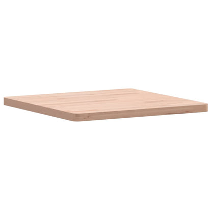 Piano per Tavolo 50x50x2,5 cm Quadrato Legno Massello di Faggio