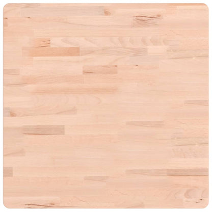 Piano per Tavolo 60x60x2,5 cm Quadrato Legno Massello di Faggio