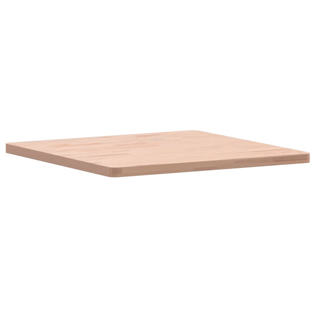 Piano per Tavolo 60x60x2,5 cm Quadrato Legno Massello di Faggio