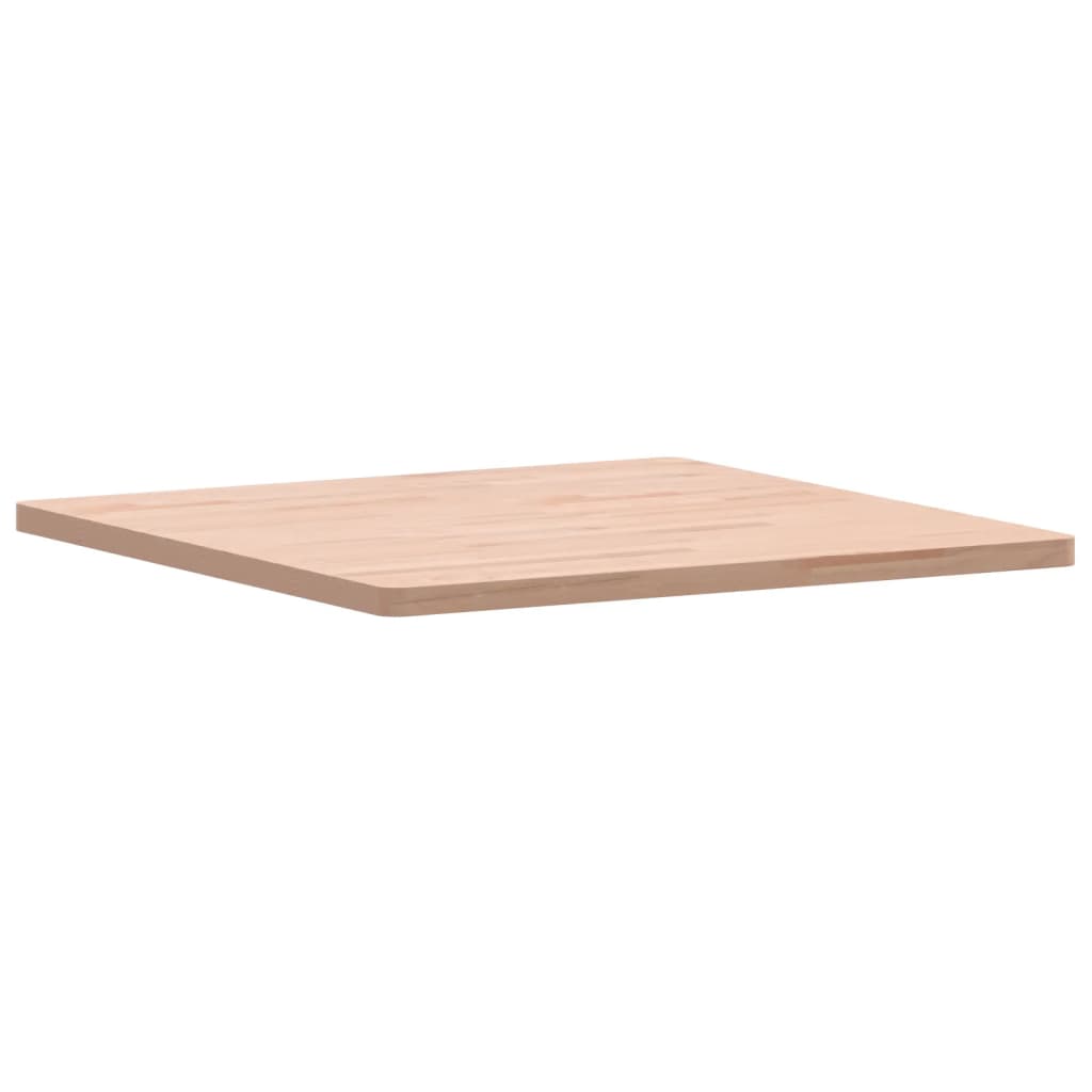 Piano per Tavolo 70x70x2,5 cm Quadrato Legno Massello di Faggio