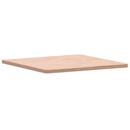 Piano per Tavolo 70x70x2,5 cm Quadrato Legno Massello di Faggio