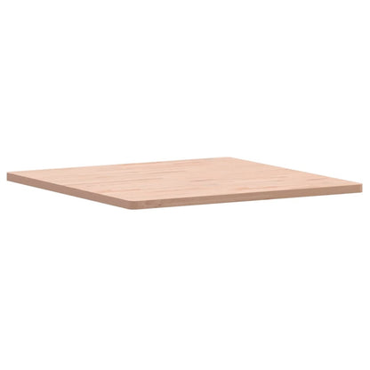 Piano per Tavolo 80x80x2,5 cm Quadrato Legno Massello di Faggio
