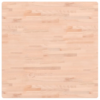 Piano per Tavolo 90x90x2,5 cm Quadrato Legno Massello di Faggio
