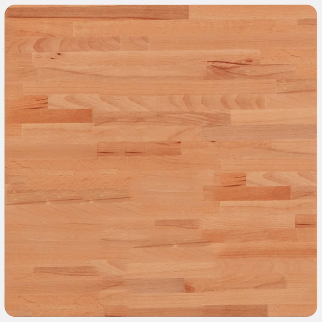 Piano per Tavolo 60x60x1,5 cm Quadrato Legno Massello di Faggio