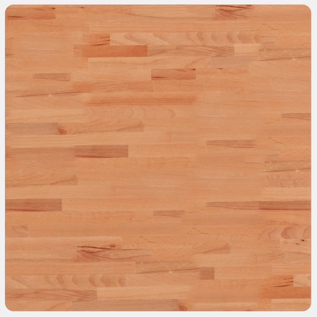 Piano per Tavolo 70x70x1,5 cm Quadrato Legno Massello di Faggio