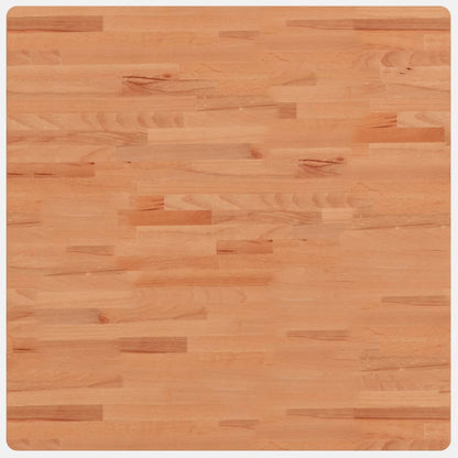 Piano per Tavolo 80x80x1,5 cm Quadrato Legno Massello di Faggio