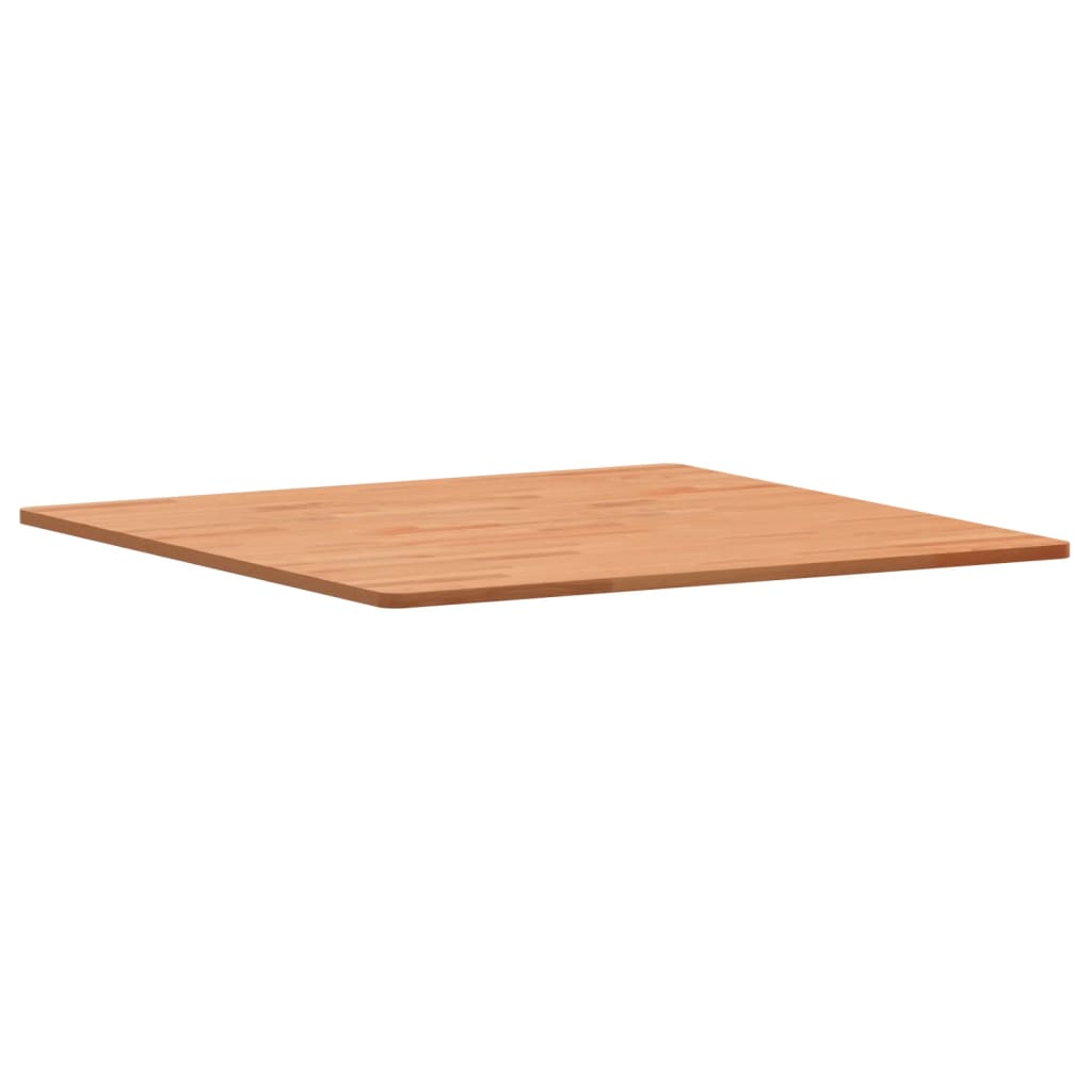 Piano per Tavolo 80x80x1,5 cm Quadrato Legno Massello di Faggio
