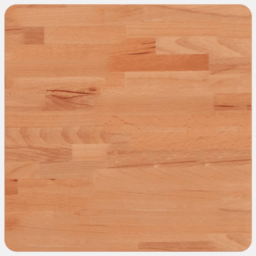 Piano per Tavolo 40x40x2,5 cm Quadrato Legno Massello di Faggio