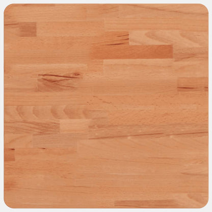 Piano per Tavolo 40x40x2,5 cm Quadrato Legno Massello di Faggio
