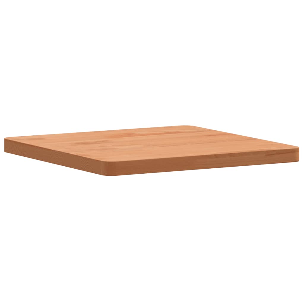 Piano per Tavolo 40x40x2,5 cm Quadrato Legno Massello di Faggio